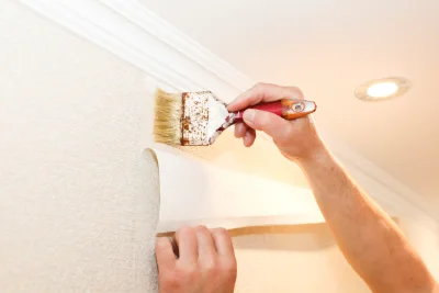 Pose de papier peint à Niedersoultzbach — revêtements muraux et toiles de verre